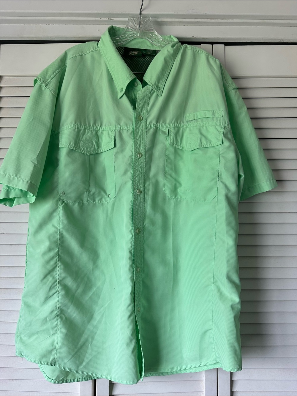 Stillwater Supply Co. Light Mint Short Sleeve Button-Up